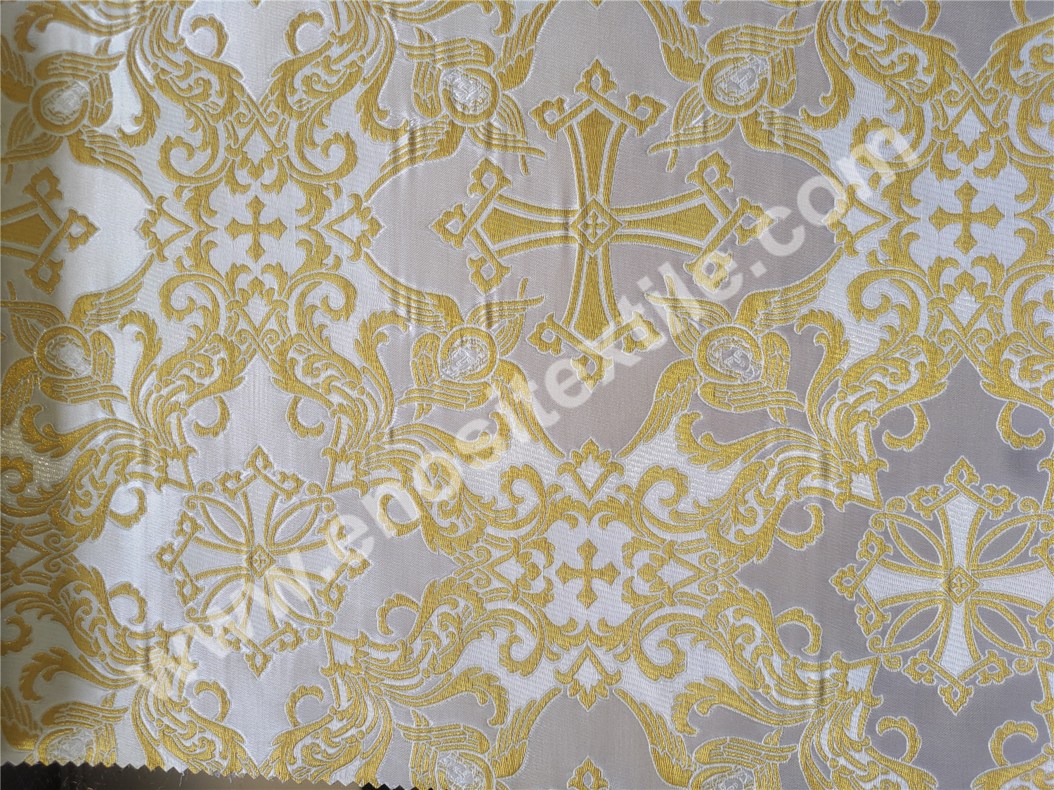 KL-5001 WHITE-GOLD-SİLVER Metallic Fabric